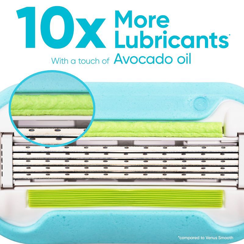 slide 4 of 10, Venus Extra Smooth Women's Razor Blade Refills - 4ct, 4 ct