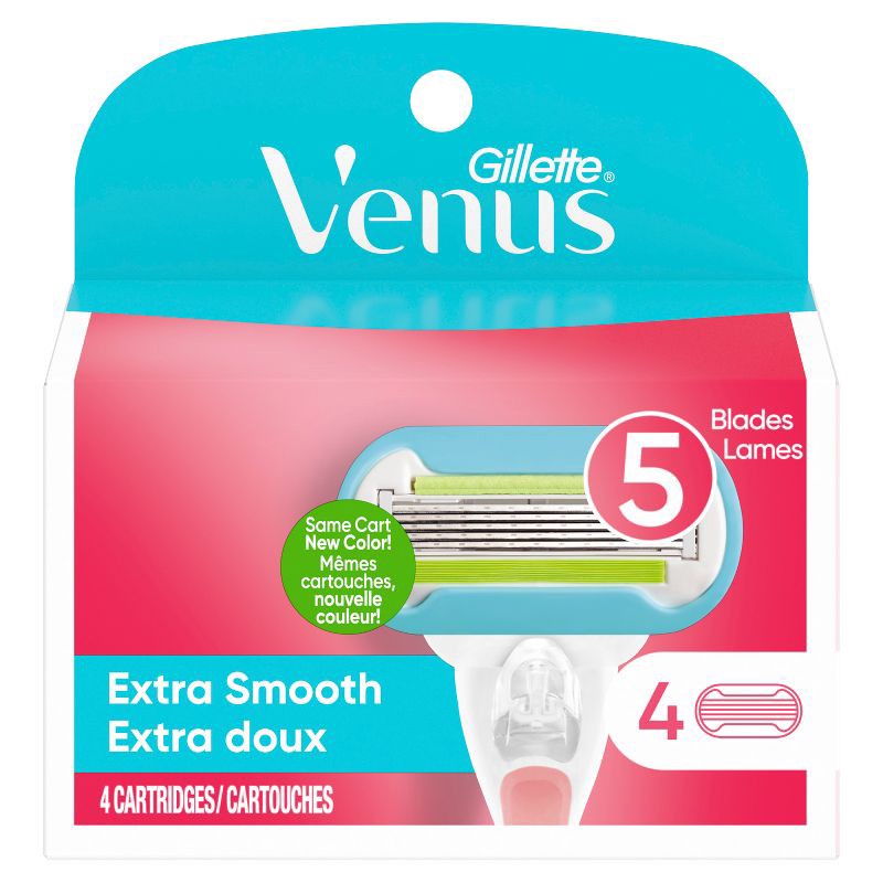 slide 7 of 14, Venus Extra Smooth Women's Razor Blade Refills - 4ct, 4 ct