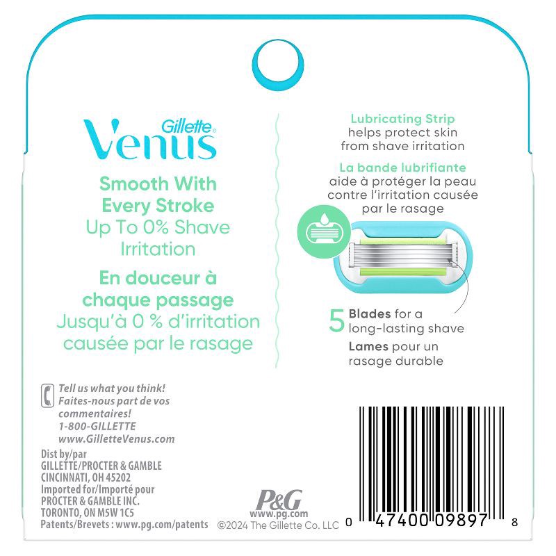slide 10 of 10, Venus Extra Smooth Women's Razor Blade Refills - 4ct, 4 ct
