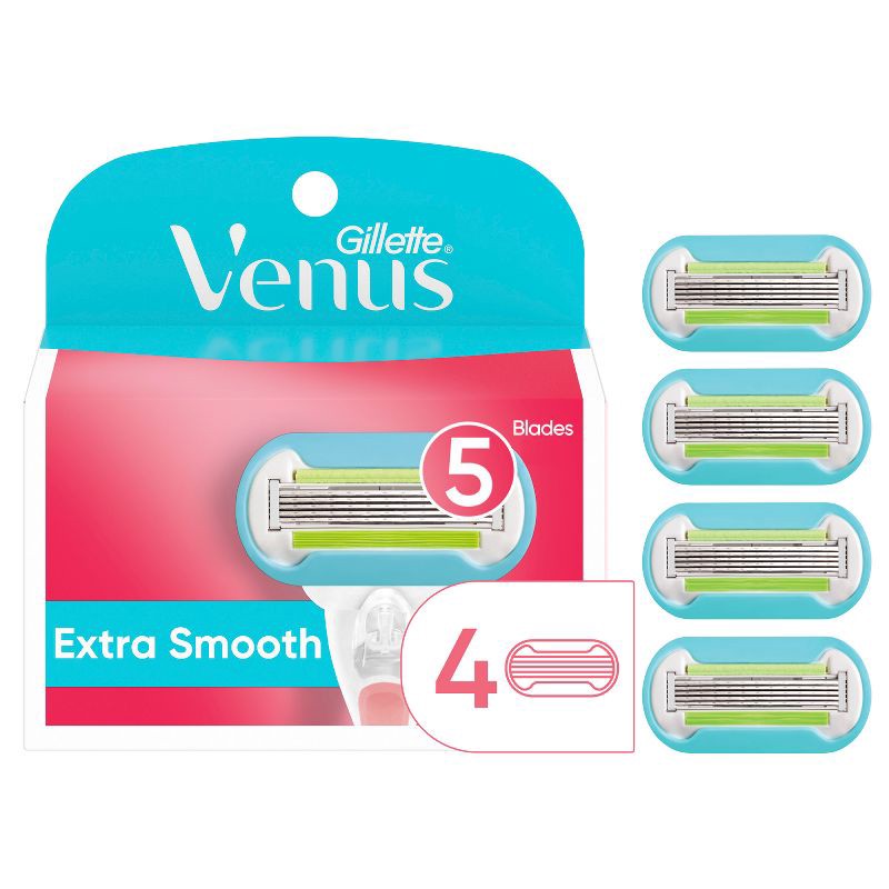 slide 1 of 14, Venus Extra Smooth Women's Razor Blade Refills - 4ct, 4 ct