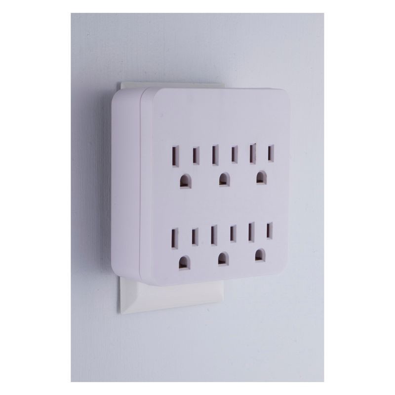 slide 3 of 6, General Electric GE 6 Outlet Surge Protector Charging Station, 1 ct