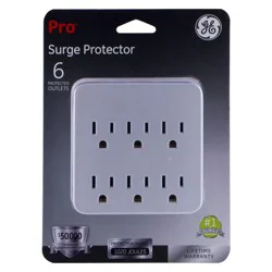 General Electric GE 6 Outlet Surge Protector Charging Station