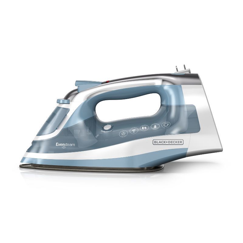 slide 3 of 9, BLACK+DECKER Steam Iron Retractable Cord Gray, 1 ct