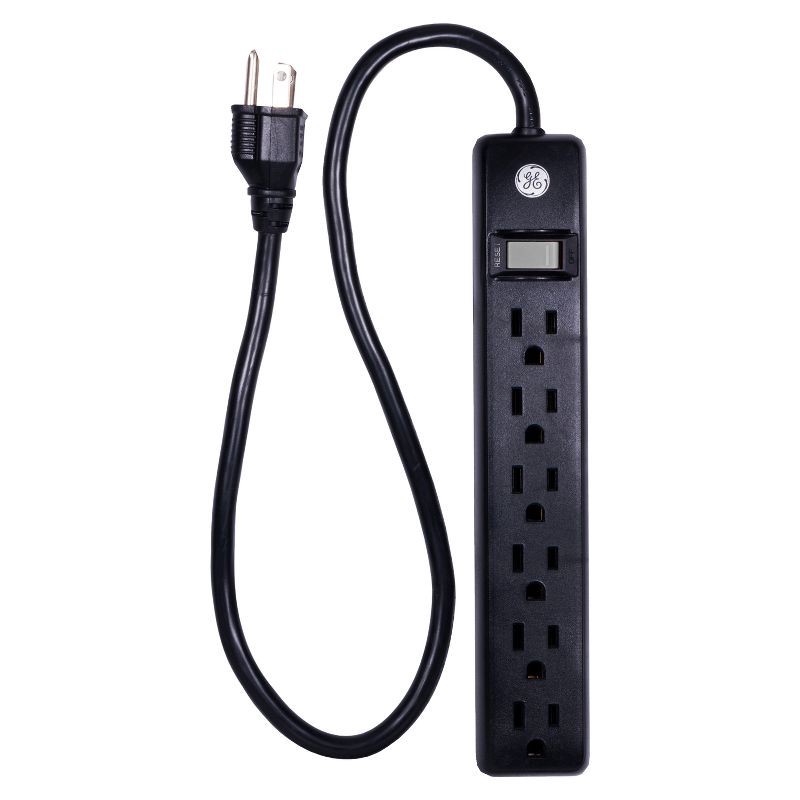 slide 1 of 6, General Electric GE 6 Outlet neral Purpose Power Strip, 1 ct