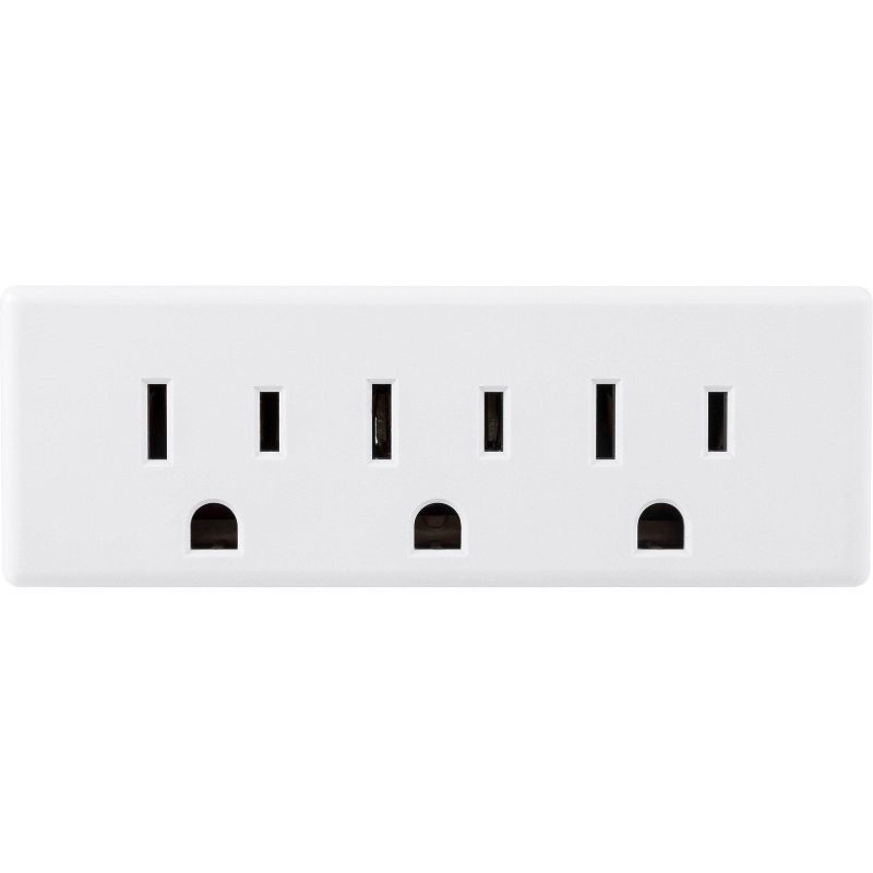 slide 11 of 11, General Electric GE 3 Outlet Grounded Tap White, 1 ct