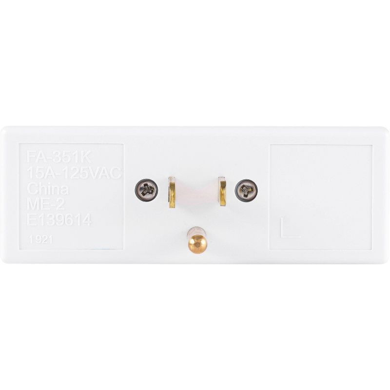 slide 5 of 11, General Electric GE 3 Outlet Grounded Tap White, 1 ct