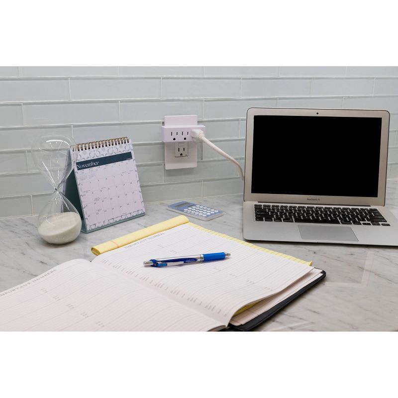 slide 8 of 11, General Electric GE 3 Outlet Grounded Tap White, 1 ct