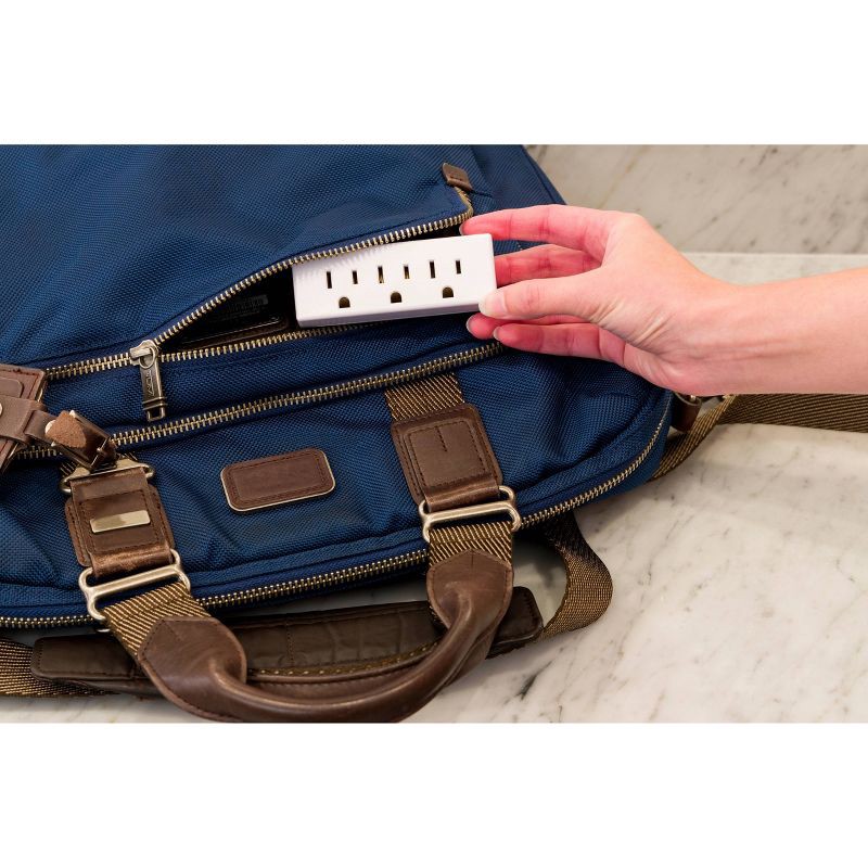 slide 9 of 11, General Electric GE 3 Outlet Grounded Tap White, 1 ct