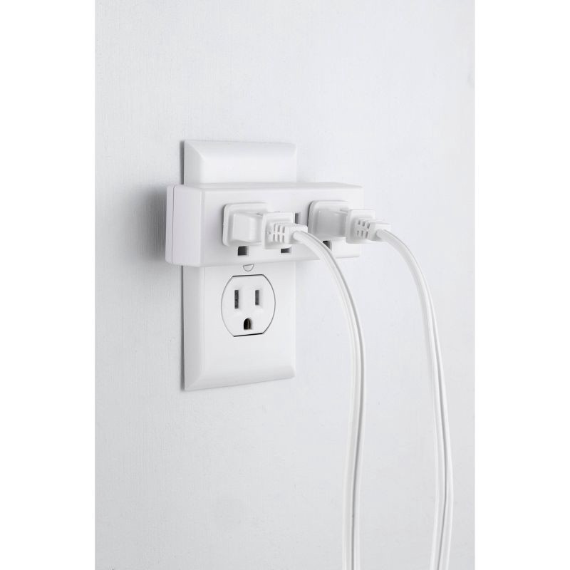 slide 2 of 11, General Electric GE 3 Outlet Grounded Tap White, 1 ct