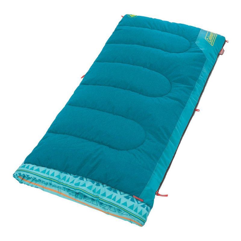 slide 2 of 5, Coleman 50 Degree Youth Sleeping Bag - Turquoise, 1 ct