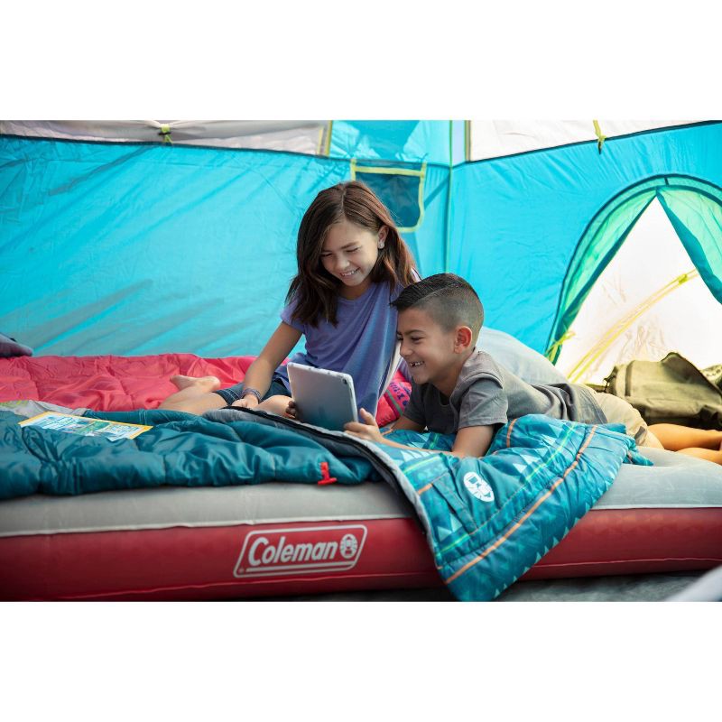 slide 5 of 5, Coleman 50 Degree Youth Sleeping Bag - Turquoise, 1 ct