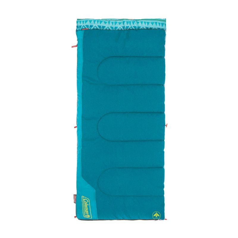 slide 1 of 5, Coleman 50 Degree Youth Sleeping Bag - Turquoise, 1 ct