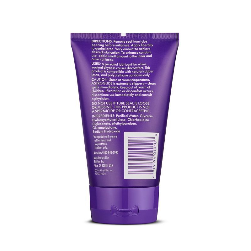 slide 2 of 6, Astroglide Water-Based Gel Personal Lube - 4oz, 4 oz