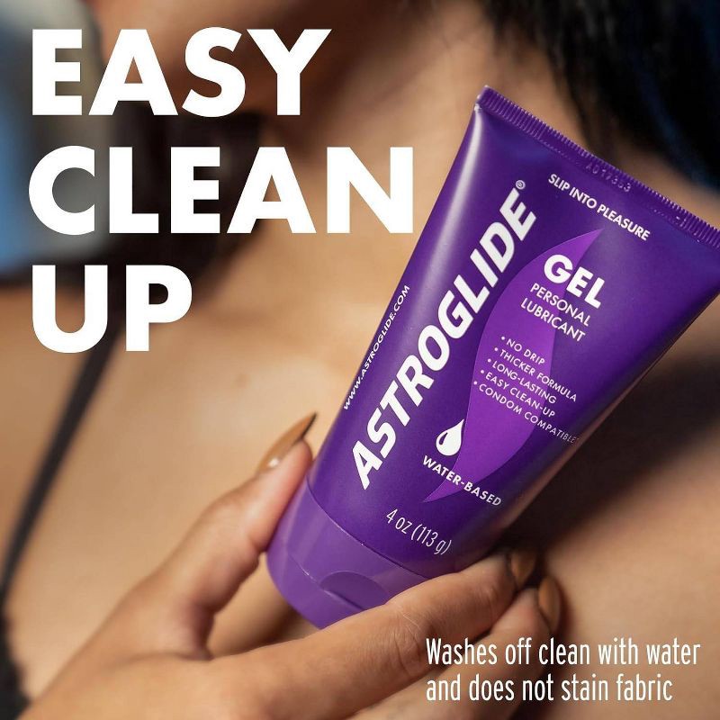 slide 5 of 6, Astroglide Water-Based Gel Personal Lube - 4oz, 4 oz