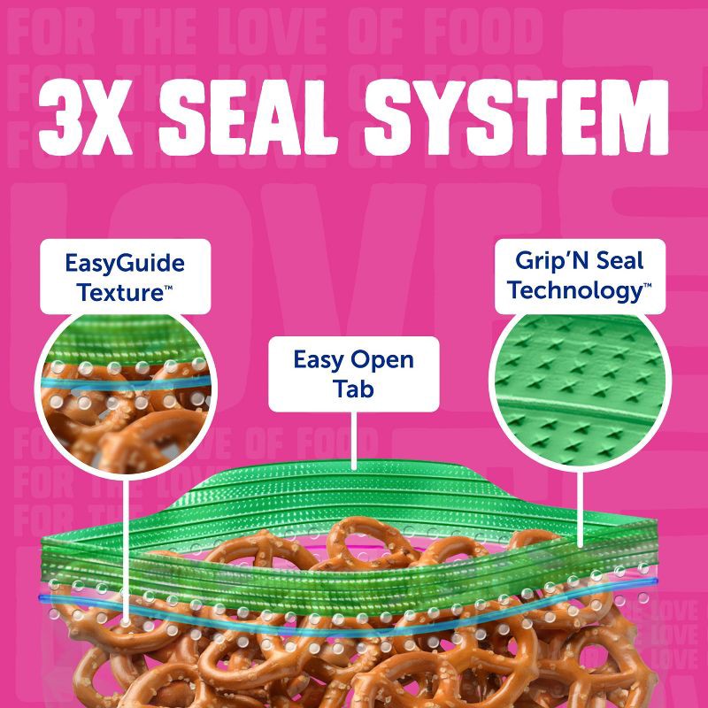 slide 5 of 13, Ziploc Snack Bags with Grip 'n Seal Technology - 108ct, 108 ct