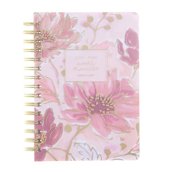 slide 1 of 5, Russell & Hazel 2025-2026 Russell & Hazel Weekly/Monthly Planner, 5-7/8"" x 8-1/4"", Blush Floral, July 2025 To June 2026, 103355, 1 ct