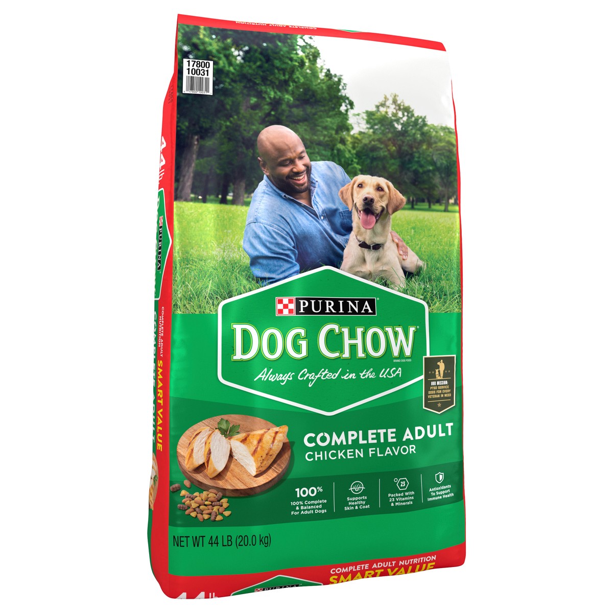 slide 7 of 8, Purina Dog Chow Complete Adult Dry Dog Food Kibble With Chicken Flavor, 44 lb