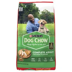 Purina Dog Chow Complete Adult Dry Dog Food Kibble With Chicken Flavor