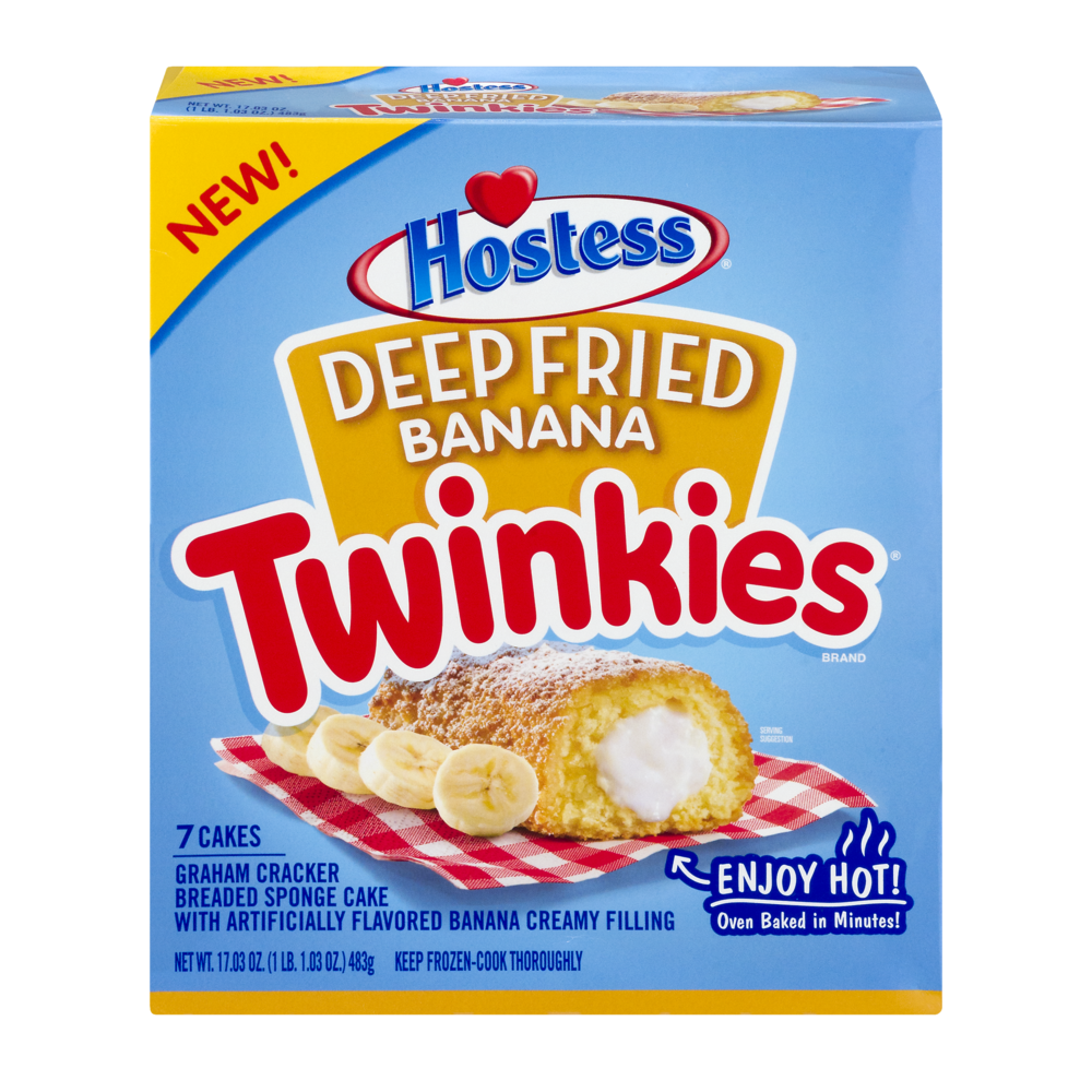 slide 1 of 4, Hostess Deep Fried Banana Twinkies, 17.03 oz