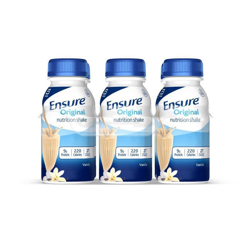 slide 1 of 9, Ensure Nutrition Shake - Vanilla - 48 fl oz/6ct, 6 ct; 48 fl oz