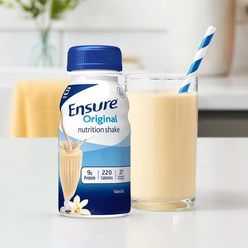 slide 9 of 9, Ensure Nutrition Shake - Vanilla - 48 fl oz/6ct, 6 ct; 48 fl oz