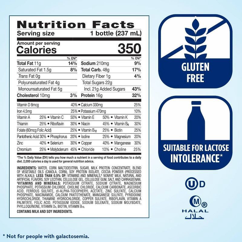 slide 7 of 11, Ensure Plus Nutrition Shake Milk Chocolate Non-Caffeinated - 6 ct/48 fl oz, 6 ct, 48 fl oz