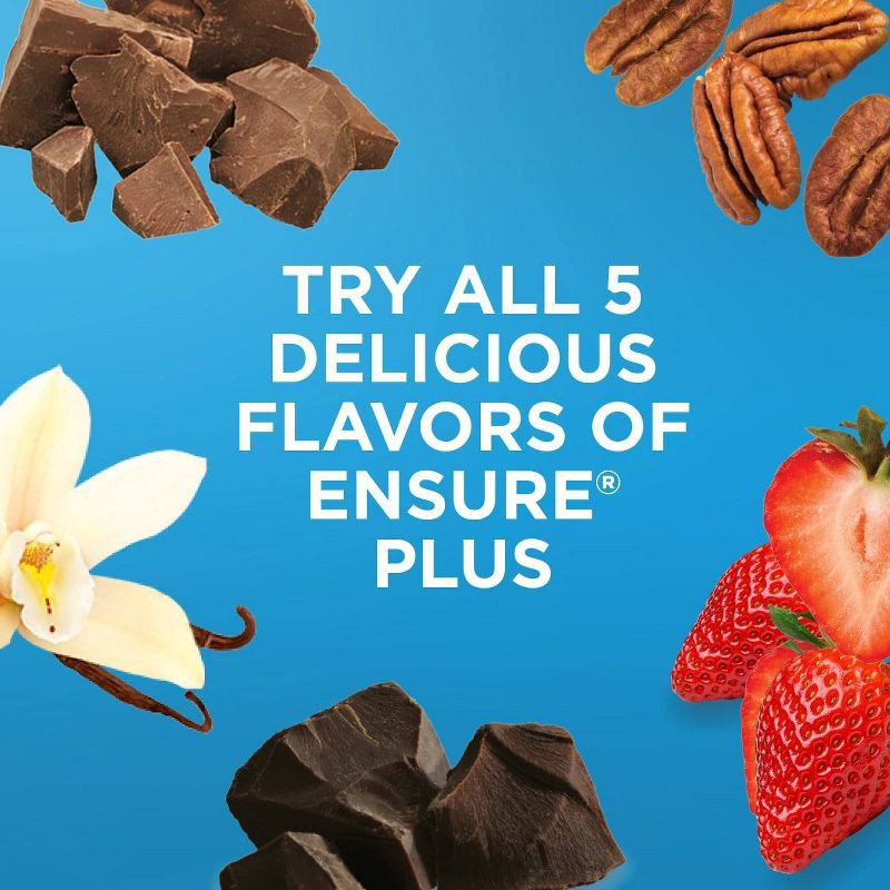 slide 10 of 10, Ensure Plus Nutrition Shake Vanilla Non-Caffeinated - 6ct/48 fl oz, 6 ct, 48 fl oz