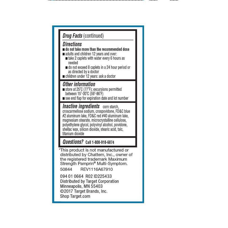 slide 2 of 4, Acetaminophen Multi Symptom Menstrual Relief Caplets - 40ct - up & up, 40 ct