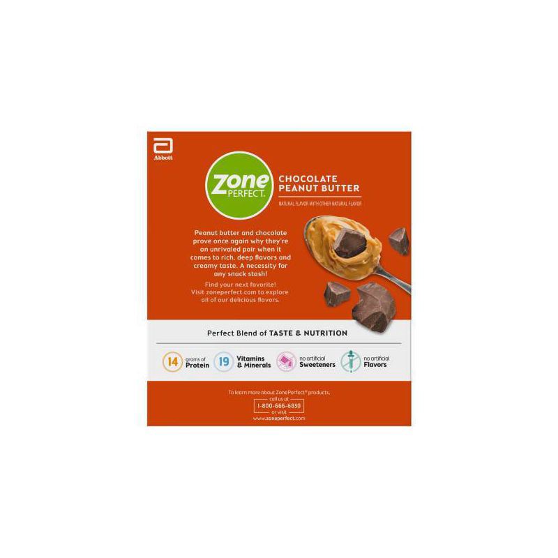 slide 7 of 9, Zone Perfect ZonePerfect Protein Bar Chocolate Peanut Butter - 10 ct/17.6oz, 10 ct, 17.6 oz