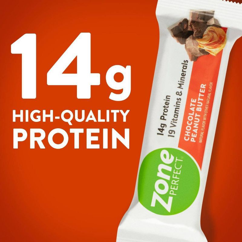 slide 6 of 9, Zone Perfect ZonePerfect Protein Bar Chocolate Peanut Butter - 10 ct/17.6oz, 10 ct, 17.6 oz