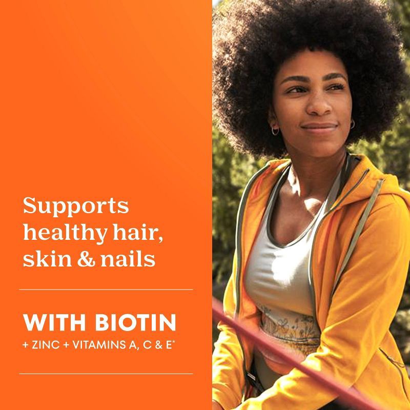 slide 5 of 10, One A Day Women's Multivitamin Gummy with Biotin, Skin Health Support Tablets - 80ct, 80 ct