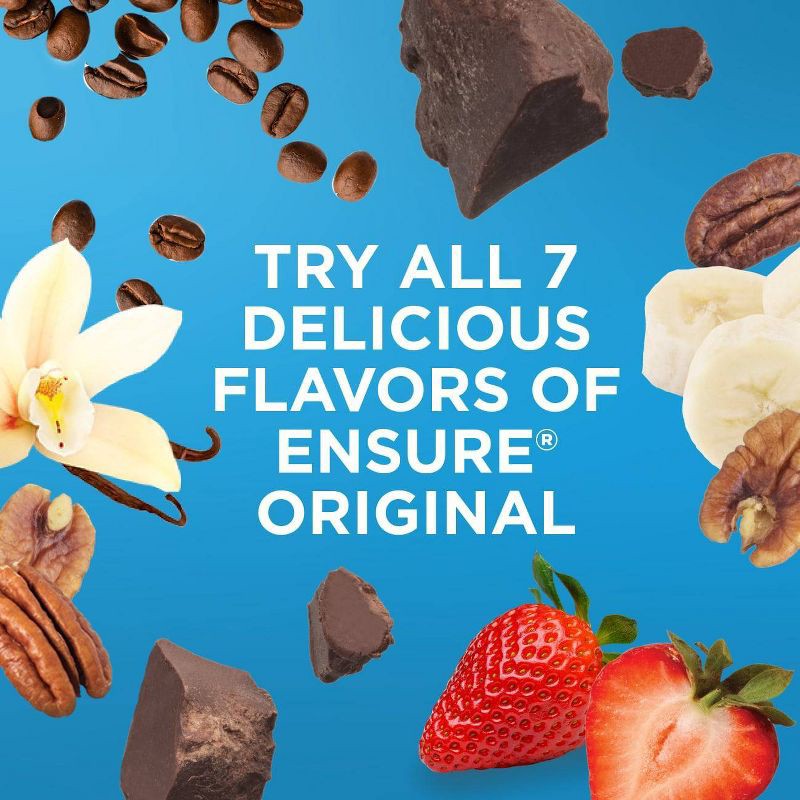 slide 9 of 9, Ensure Original Nutrition Shake Milk Chocolate Non-Caffeinated - 16ct/128 fl oz, 16 ct, 128 fl oz