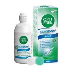 Opti-Free PureMoist with Hydraglyde Multi-Purpose Contact Lens Solution with case - 10 fl oz
