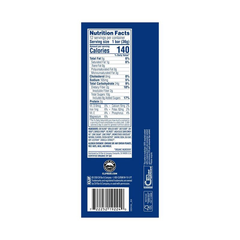 slide 4 of 4, CLIF ZBAR CLIF Kid ZBAR Organic Chocolate Chip Energy Bars- 12ct, 15.24 oz