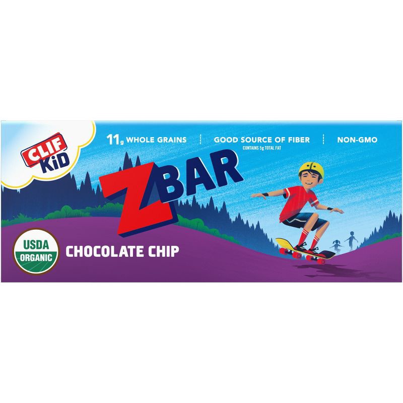 slide 9 of 12, CLIF Kid ZBAR Organic Chocolate Chip Energy Bars- 12ct, 12 ct