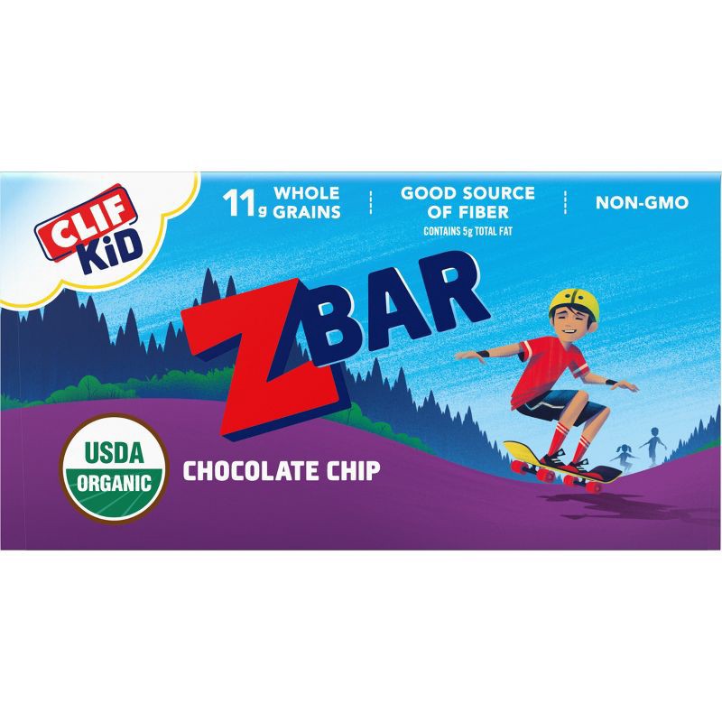 slide 10 of 12, CLIF Kid ZBAR Organic Chocolate Chip Energy Bars- 12ct, 12 ct