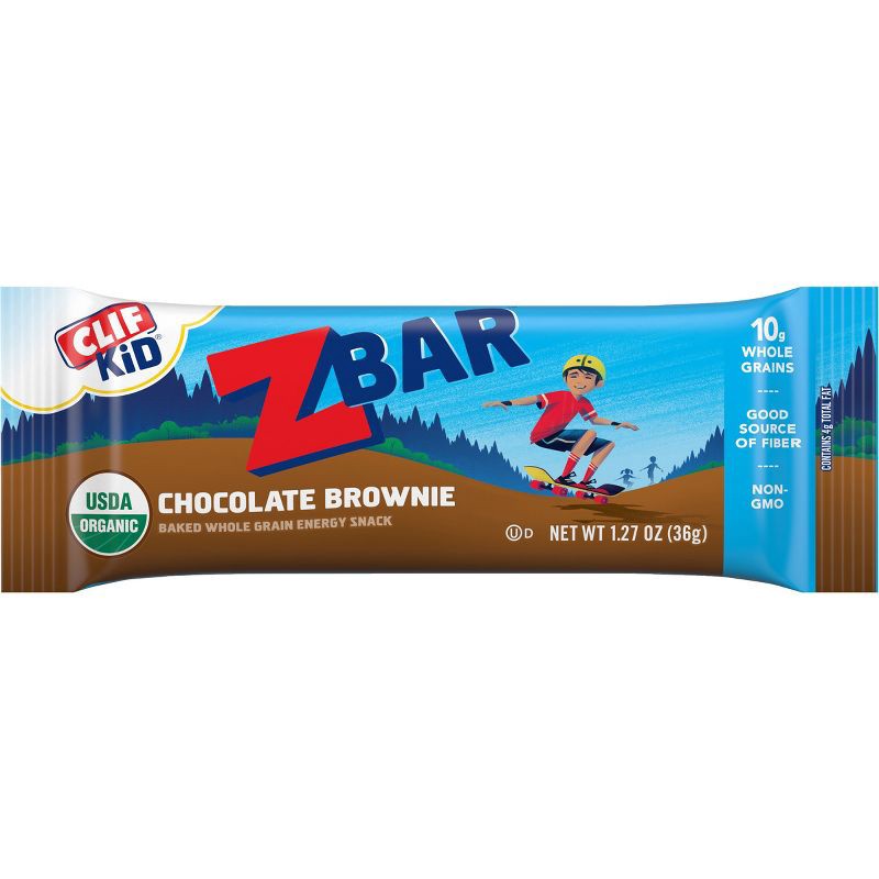 slide 2 of 4, CLIF ZBAR CLIF Kid ZBAR Organic Chocolate Brownie Snack Bars- 12ct, 15.24 oz