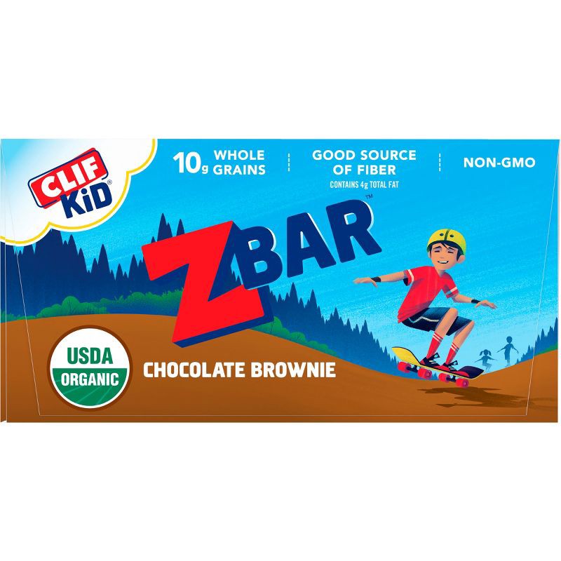 slide 6 of 7, CLIF Kid ZBAR Organic Chocolate Brownie Snack Bars- 12ct, 12 ct