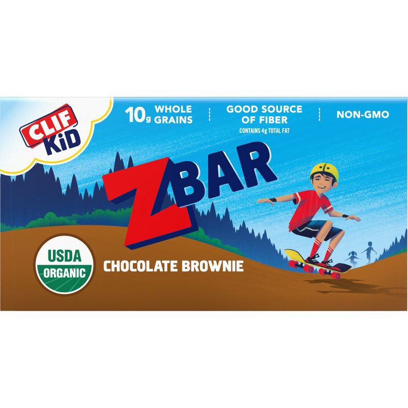 slide 11 of 12, CLIF Kid ZBAR Organic Chocolate Brownie Snack Bars- 12ct, 12 ct