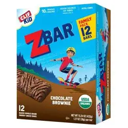 CLIF Kid ZBAR Organic Chocolate Brownie Snack Bars- 12ct