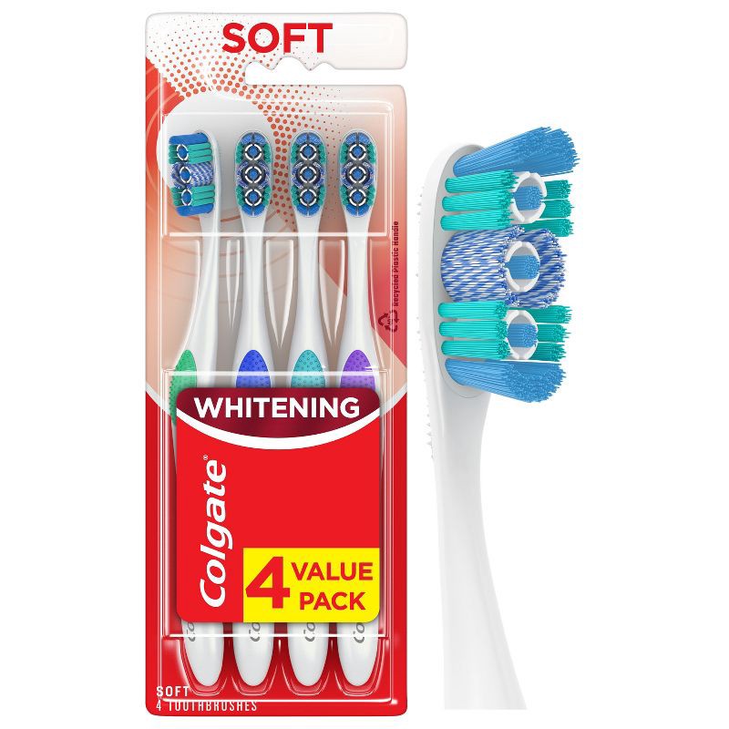 slide 1 of 11, Colgate 360 Optic White Whitening Toothbrush - Soft - 4ct, 4 ct