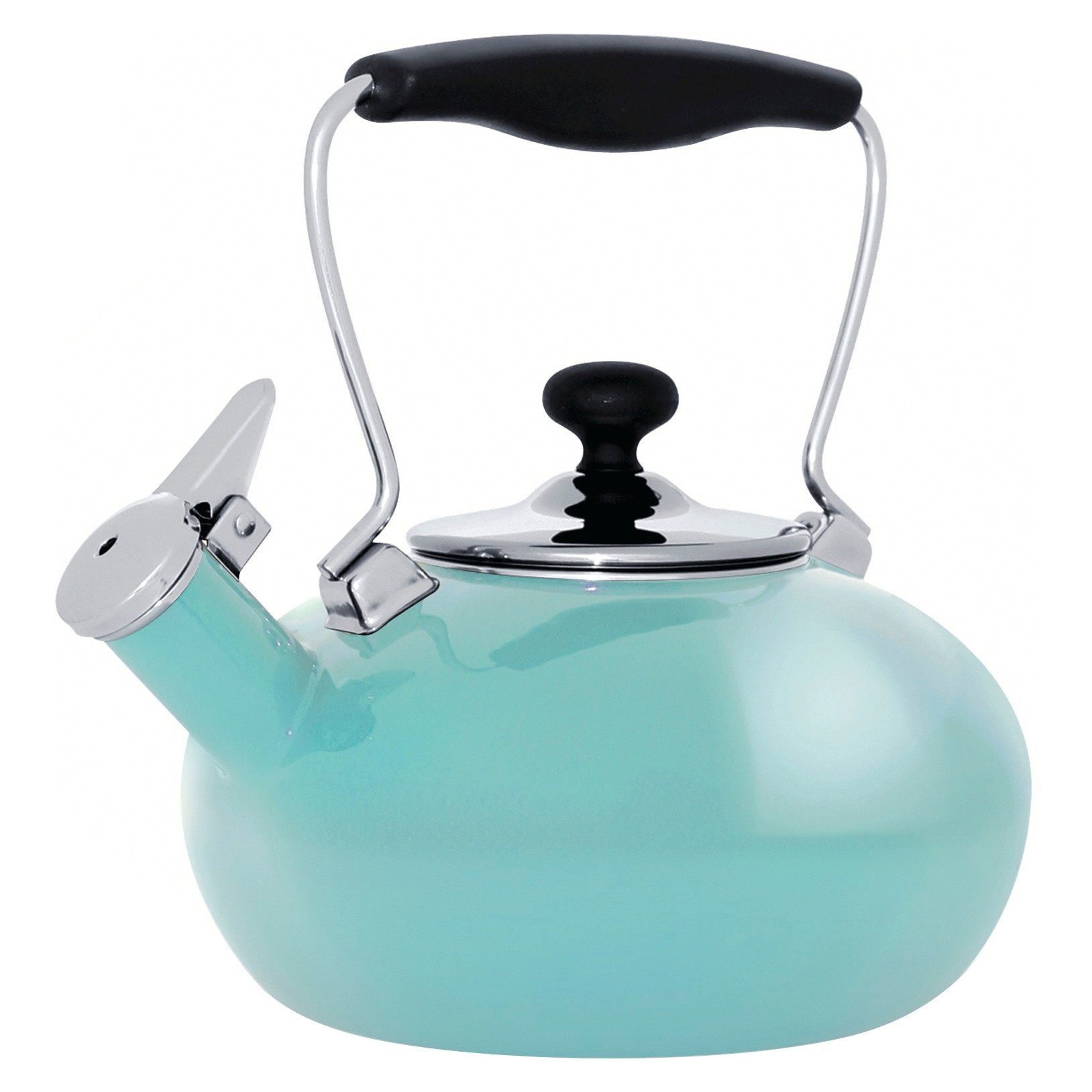 slide 1 of 8, Chantal Tilt Teakettle - Aqua, 1.8 qt