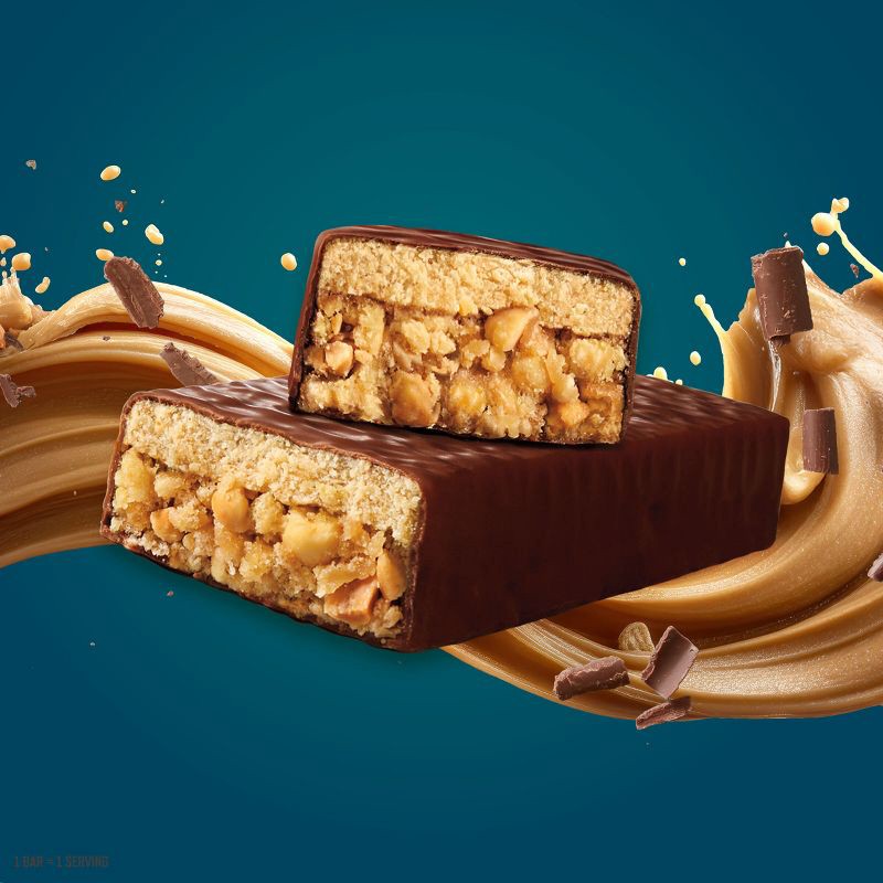 slide 3 of 15, CLIF Builder's Chocolatey Peanut Butter 20g Protein Bars - Gluten Free - 2.4 oz./6ct, 20 gram, 2.4 oz, 6 ct