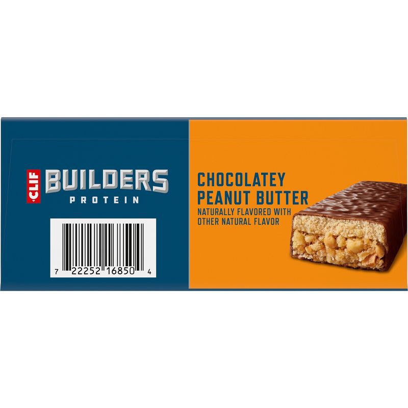 slide 14 of 15, CLIF Builder's Chocolatey Peanut Butter 20g Protein Bars - Gluten Free - 2.4 oz./6ct, 20 gram, 2.4 oz, 6 ct