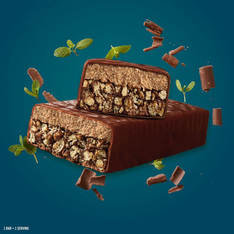 slide 3 of 15, CLIF Builder's CLIF Bar Builder's Chocolate Mint Plant-Based Soy Protein Bars - 20g Protein - 6ct, 20 gram, 6 ct