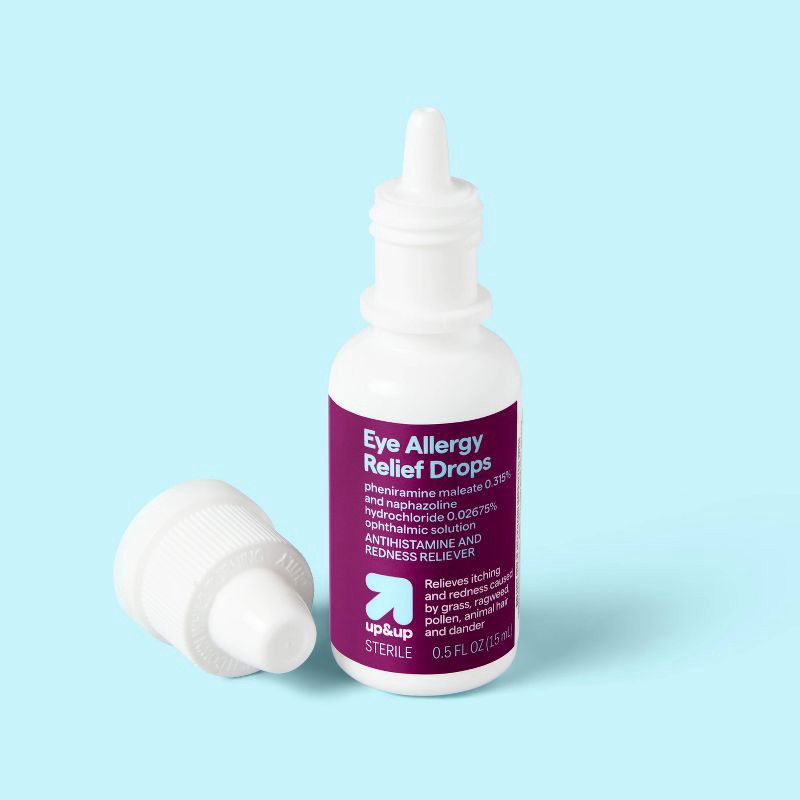 slide 2 of 6, Eye Allergy Relief Drops - 0.5 fl oz - up&up™, 0.5 fl oz