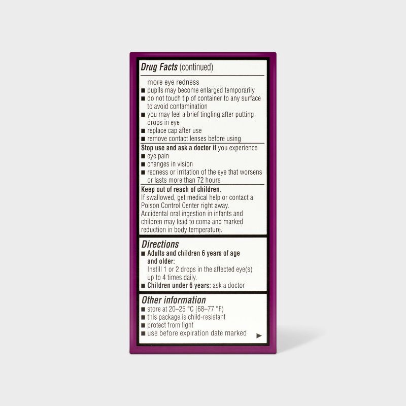 slide 3 of 6, Eye Allergy Relief Drops - 0.5 fl oz - up&up™, 0.5 fl oz