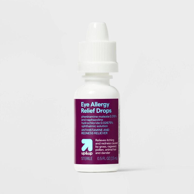 slide 4 of 6, Eye Allergy Relief Drops - 0.5 fl oz - up&up™, 0.5 fl oz