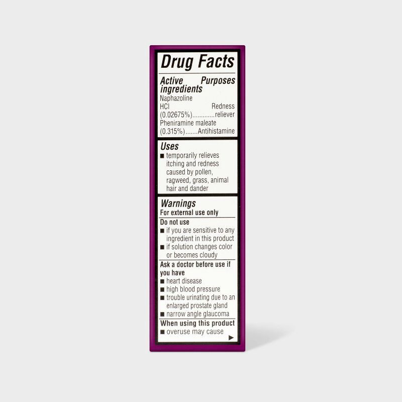 slide 5 of 6, Eye Allergy Relief Drops - 0.5 fl oz - up&up™, 0.5 fl oz