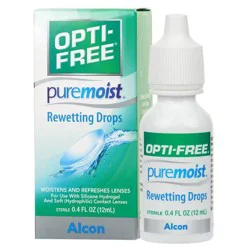 Opti-Free PureMoist Contact Lens Rewetting Drops - 0.4 fl oz
